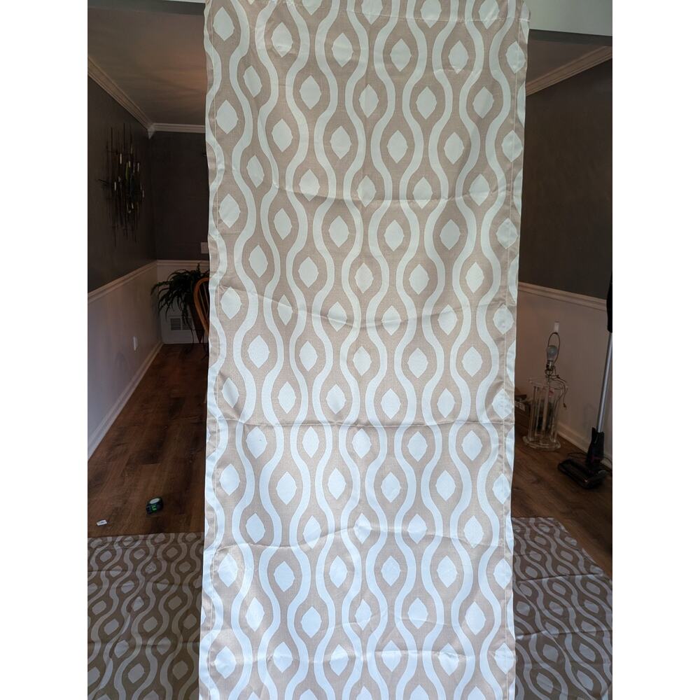 Mainstays 84" Curve Trellis Heavyweight Window Curtain Panel, 3 Panels